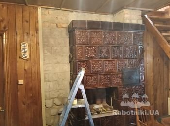 Имитация кирпича начало работы