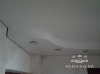 Двухуровневый натяжной потолок