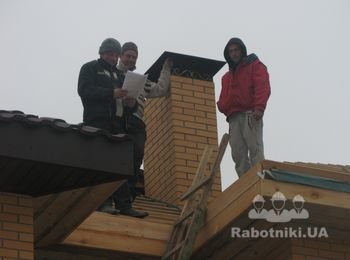 г.Бровары, кровля 336м2, металлочерепица Ruukki Adamante