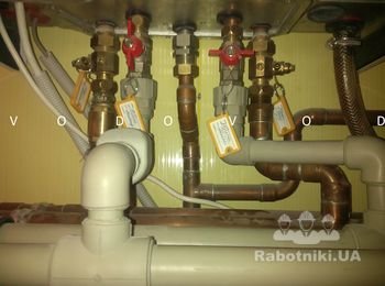 Обвязка двухконтурного газового котла Vaillant 24кВт