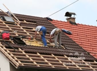 Накрывали быстренько крышу))