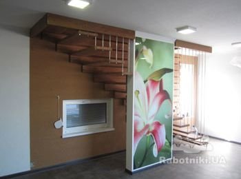 лестница в каркасном доме пгт.Кириловка Запорожская обл