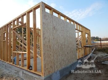 каркасный домик с.Дударков Киевская обл.
