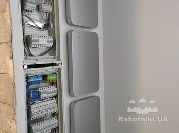 Монтаж 3-х стабілізаторів.