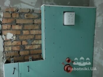 Монтаж і оздоблення гіпсокартоном інсталяції 2.
