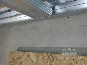 Ніша під карниз (фанера + гіпсокартон).