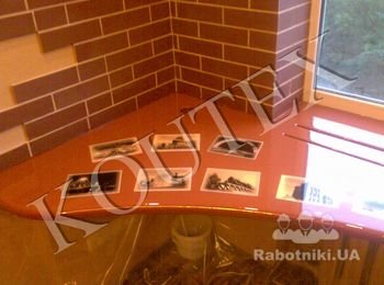 заливка столешниц