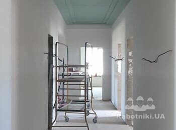 Монтаж 4хрівневої стелі в коридорі за дизайн-проектом