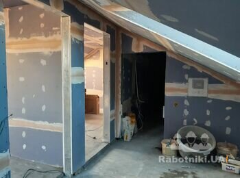 Перегородки з 2х шарів гк "Титан". Дуже міцні вийшли..
