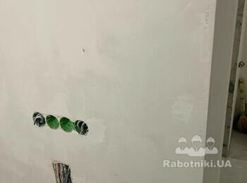Поклейка обоев, покраска потолка + стен. Киев, Дарницкий р-он (Київ)