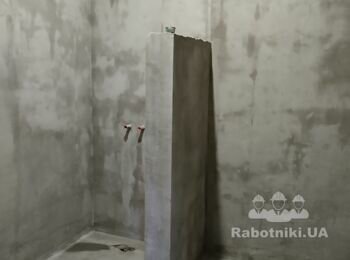 Укладка 45м2 керамогранита в санузле