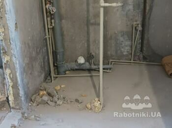 Зведення стін у санвузлі квартири