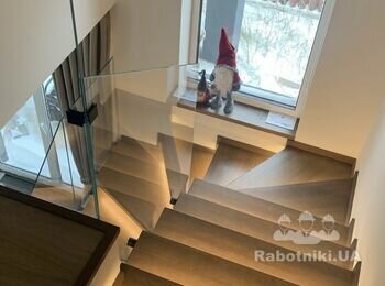 Отделка бетонной лестницы в доме