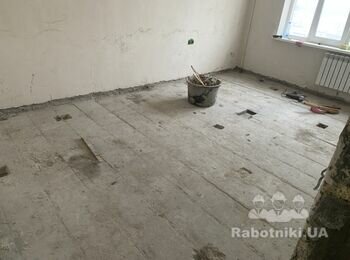 Укладка лаг, і листів осб на них! 30 квадратів