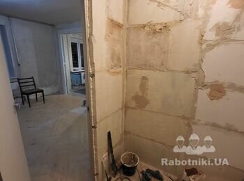 Підготовка стін під фарбування, квартира