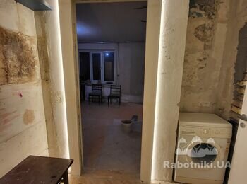 Підготовка стін під фарбування, квартира