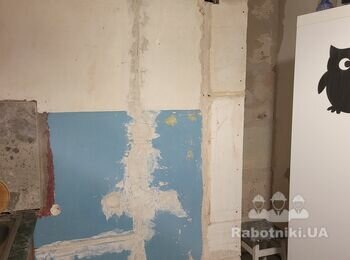 Підготовка стін під фарбування, квартира