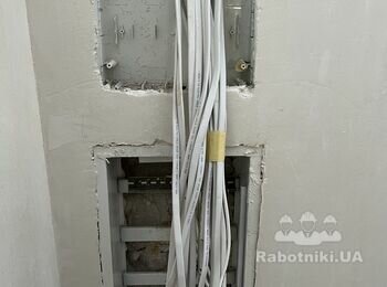 Установка автоматов и распайка распред коробок