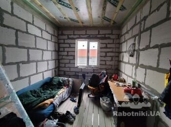 Шпатлювання газобетонних стін. Об'єм: 100 м. кв.