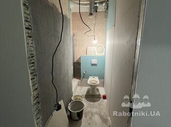 Укладка плитки 90м2 по 500 грн с затиркой и отверстиями