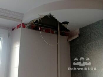 Залатати дірку 70 см на 70 см в стелі з гіпсокартону. м. Первомайський