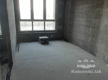 Потрібно оштукатурити 1-кім. Квартиру і зробити перегородки під двері