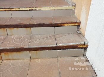 Ремонт уличных ступенек