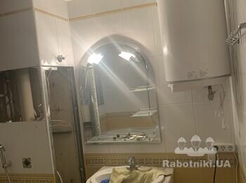 Укладка плитки на короб з гіпсокартона