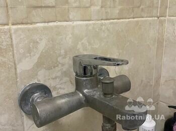 Замінити змішувач, встановити тимчасовий унітаз+тимчасова вода