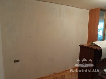 Дрібний ремонт, поклейка шпалер на стіни та стею 1 кімн квартира