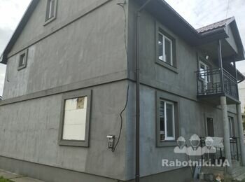 Нанесення штукатурки "Баранець"