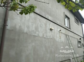 Нанесення штукатурки "Баранець"