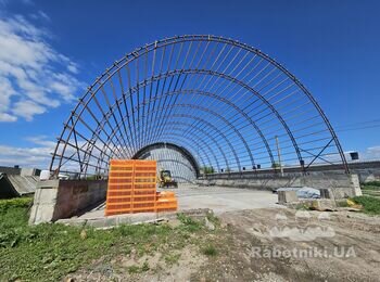 Монтаж профнастила 800 м. кв.