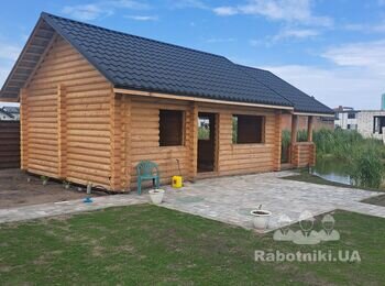 Комплекс робіт з внутрішнього оздоблення бані-зрубу