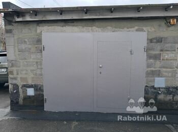 Изготовление и установка козырька над воротами в гараж