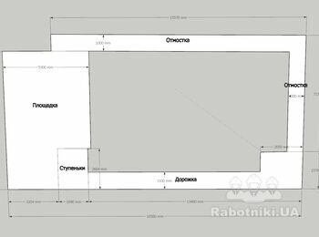 Подготовка и укладка тротуарной плитки и отмостки 85м2 + дренаж