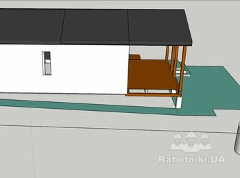 Подготовка и укладка тротуарной плитки и отмостки 85м2 + дренаж