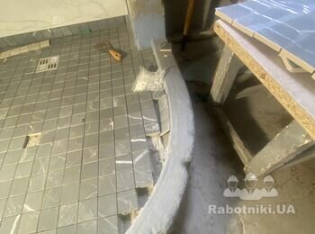 Облицювання санвузла плиткою(керамогранітом)