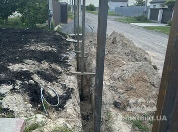 Встановлення опалубки під стрічковий фундамент