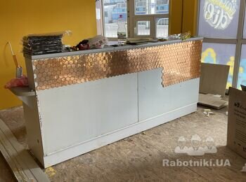 Обшивка барной стойки