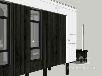 Мокрий фасад. ( пінопласт, сітка клей, баранік) 300м.п відкосів 30м2