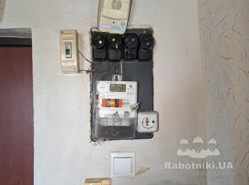 Установка електро щитка з підключенням і переносом електролічильника