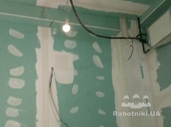 Гіпсокартон на сходових клітках стіни, стеля, відкоси