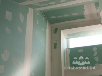 Гіпсокартон на сходових клітках стіни, стеля, відкоси