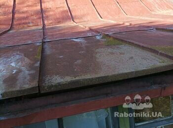 Замінити 7 кв.м. покрівлі даху новим фальцевим профілем.