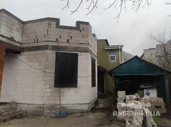 Кладка стін 2-го поверху з газоблоку