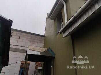 Кладка стін 2-го поверху з газоблоку