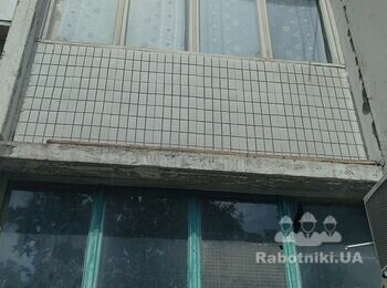 Балкон викласти ззовні піноблоком, 2 поверх