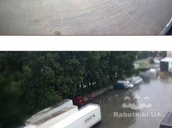 Влаштування бетонного покриття біля складу