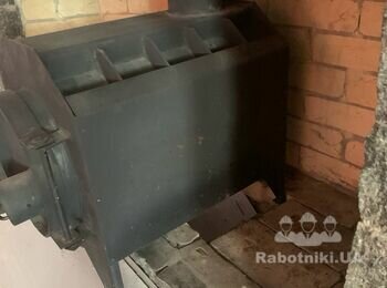 С.В.Олександрівка.Встановити димарь до пічки -буржуйки.